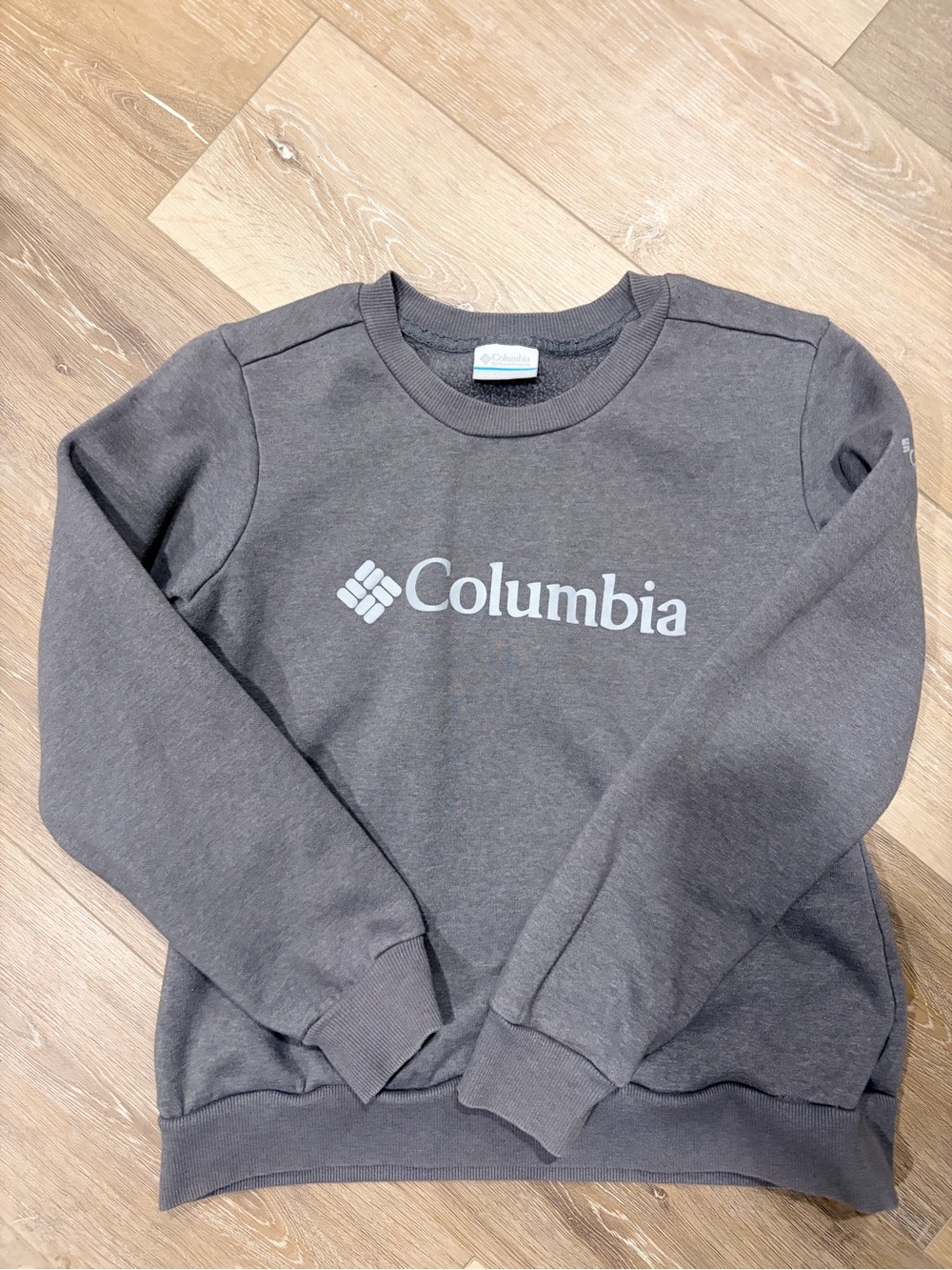 Columbia Charcoal Gray Logo Crewneck Sweatshirt